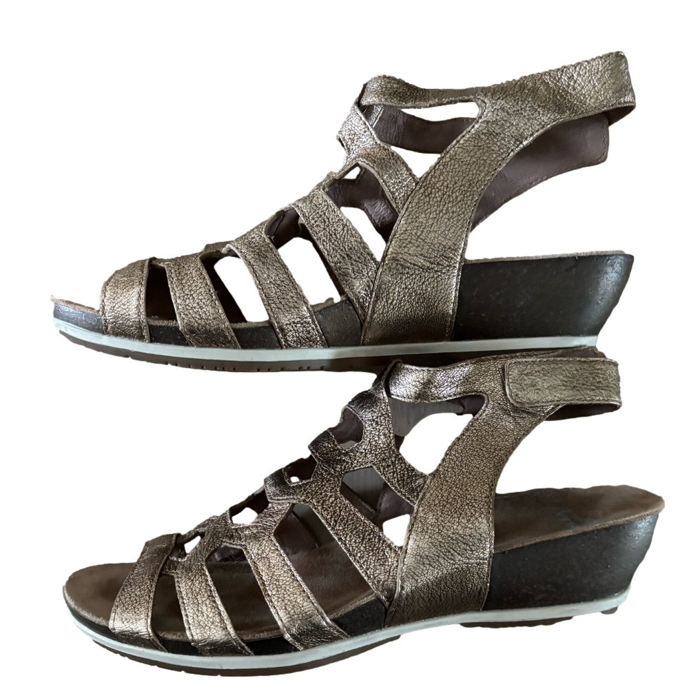 Dansko Metallic Metallic Valentina  Wedge Sandals size EU 41 
10.5/11